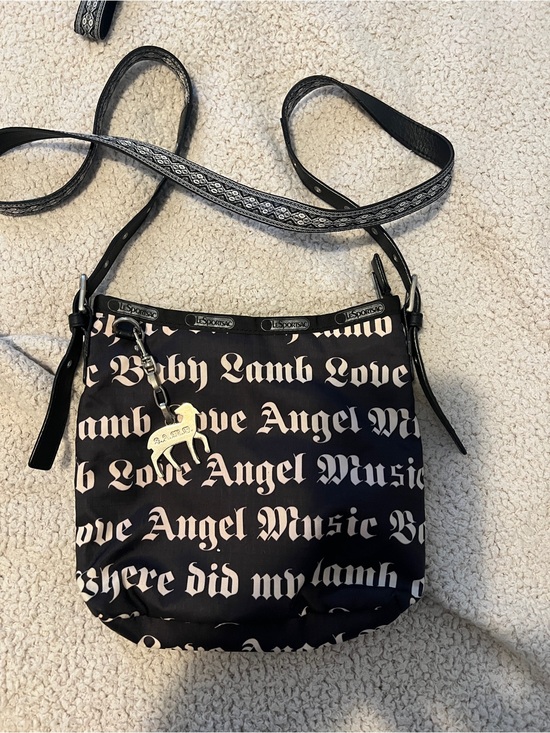 L.A.M.B. Handbags - Lamb LeSportsac Black 'Baby Lamb Love' Crossbody Bag